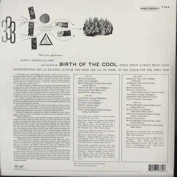 Miles Davis - The Complete Birth Of The Cool (Comp, Mono, Ltd, RM + LP, Comp, Gat + LP, RE)