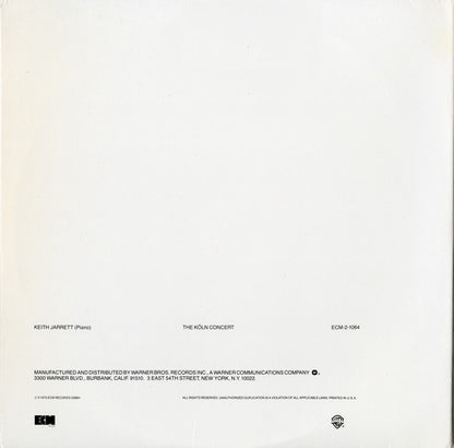 Keith Jarrett - The Köln Concert (2xLP, Album, RE, Wak)
