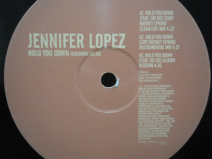 Jennifer Lopez : Hold You Down (12", Single)