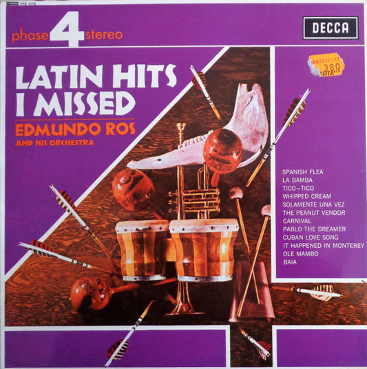 Edmundo Ros & His Orchestra : Latin Hits I Missed = Exitos Latinos Que Añore (LP, Album)