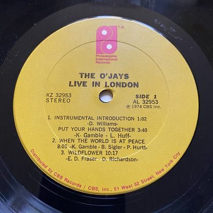 The O'Jays : Live In London (LP, Album)