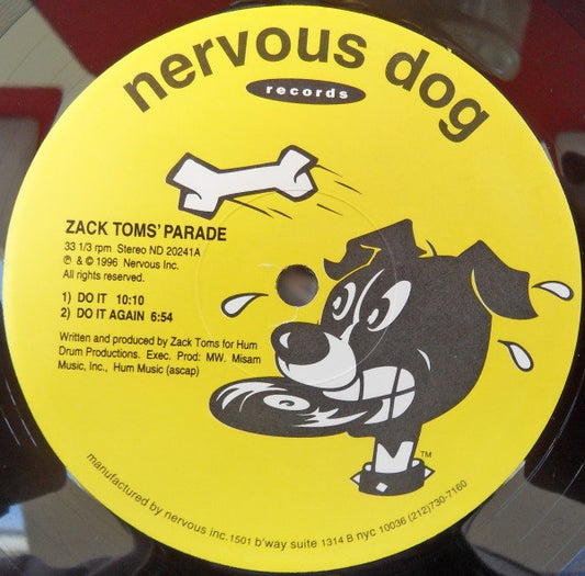 Zack Toms' Parade : Do It / Testify (12")
