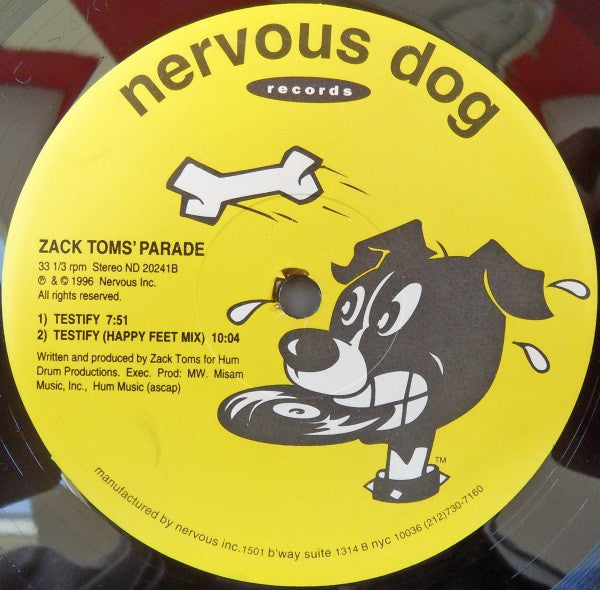 Zack Toms' Parade : Do It / Testify (12")
