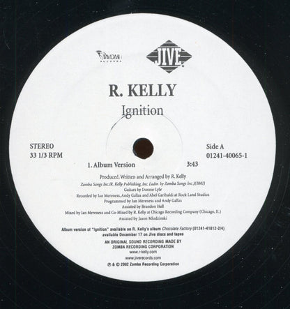 R. Kelly : Ignition (12")