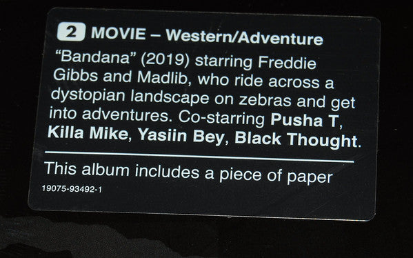 Freddie Gibbs & Madlib - Bandana (LP, Album)