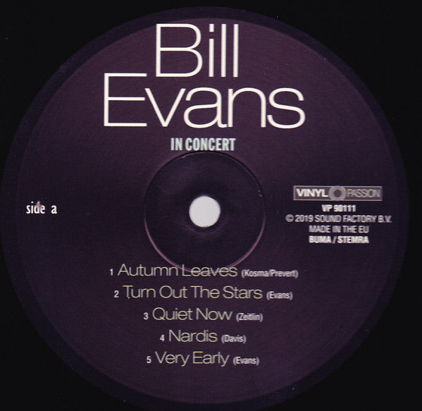 Bill Evans - In Concert - Autumn Leaves (LP, Comp, RM)