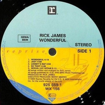 Rick James - Wonderful (LP, Album, Gat)
