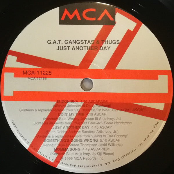 G.A.T. Gangstas & Thugs* - Just Another Day (LP, Album)
