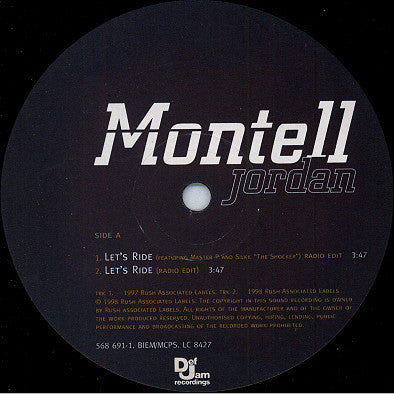 Montell Jordan Featuring Master P & Silkk "The Shocker"* - Let's Ride (12")