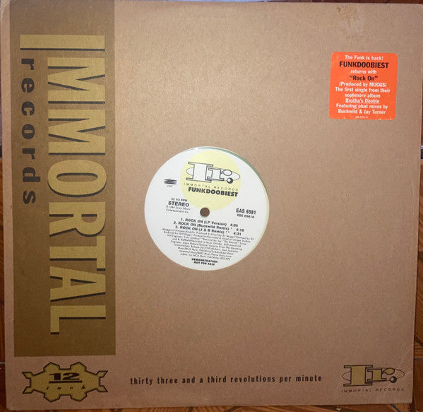 Funkdoobiest - Rock On (12", Promo, Cle)