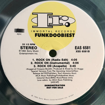 Funkdoobiest - Rock On (12", Promo, Cle)