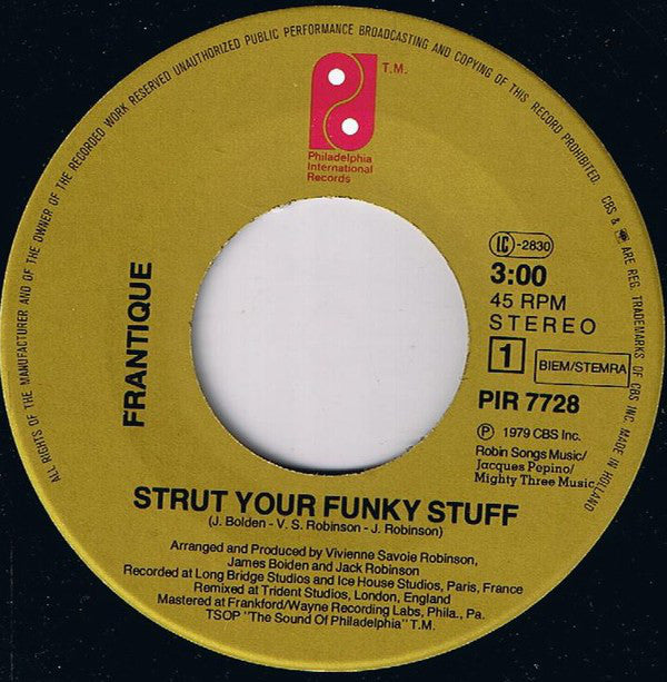 Frantique : Strut Your Funky Stuff (7", Single)