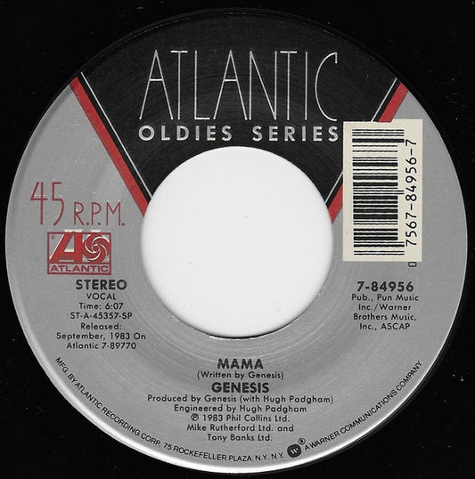 Genesis : Mama / In Too Deep (7", Single)