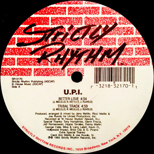U.P.I.* : Better Love (12")