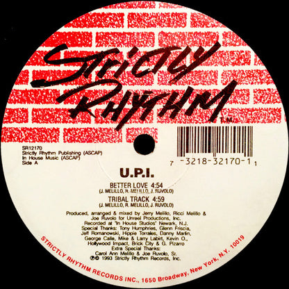 U.P.I.* : Better Love (12")