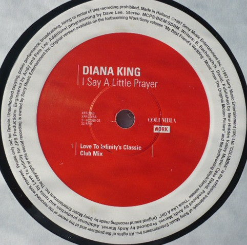 Diana King : I Say A Little Prayer (12", Promo)