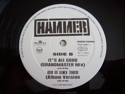 MC Hammer : It's All Good (12", Single)