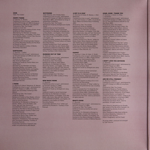 Tyler, The Creator - Igor (LP, Album, Gat)