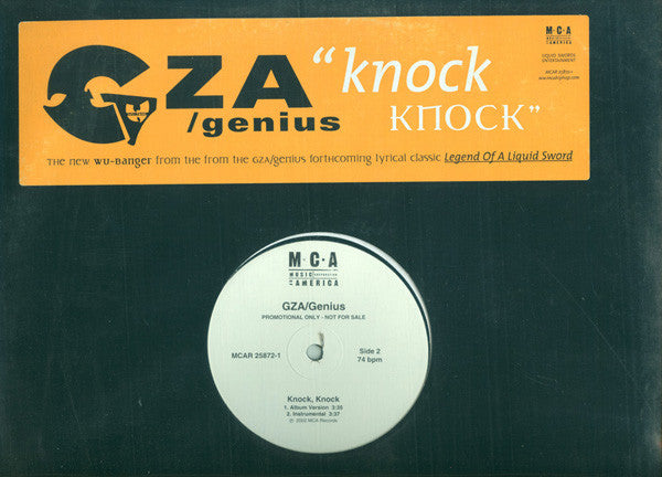 GZA / Genius* - Knock Knock (12", Promo)
