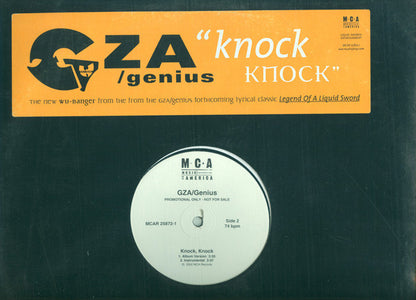 GZA / Genius* - Knock Knock (12", Promo)