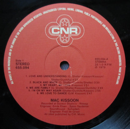 Mac Kissoon : Mac Kissoon (LP, Album)