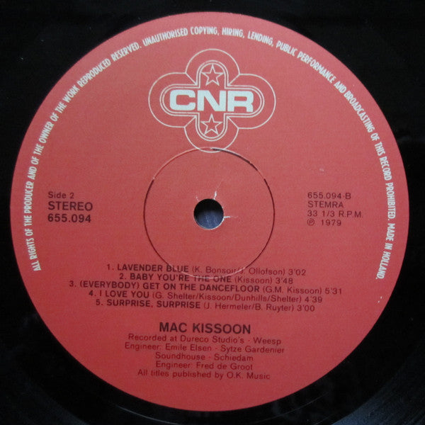 Mac Kissoon : Mac Kissoon (LP, Album)