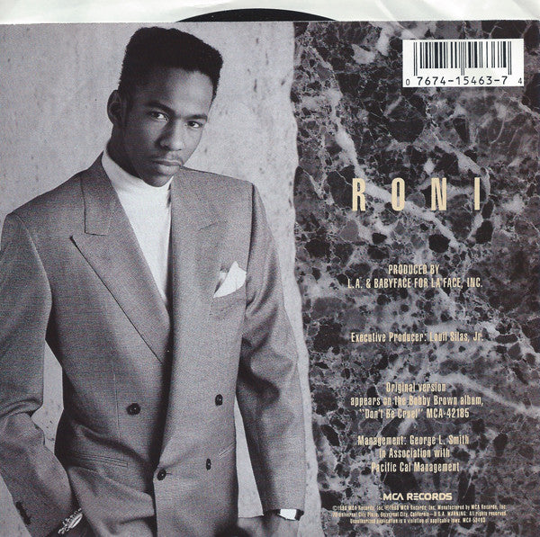 Bobby Brown : Roni (7", Single, Glo)