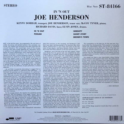 Joe Henderson - In 'N Out (LP, Album, RE, 180)