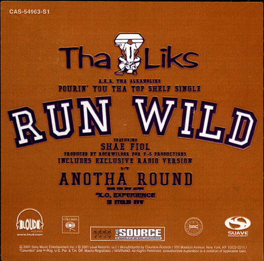 Tha Alkaholiks : Run Wild / Anotha Round (12", Promo)