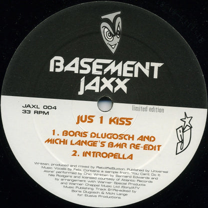 Basement Jaxx : Jus 1 Kiss (Basement Jaxx / Boris Dlugosch And Michi Lange Mixes) (12", Ltd)