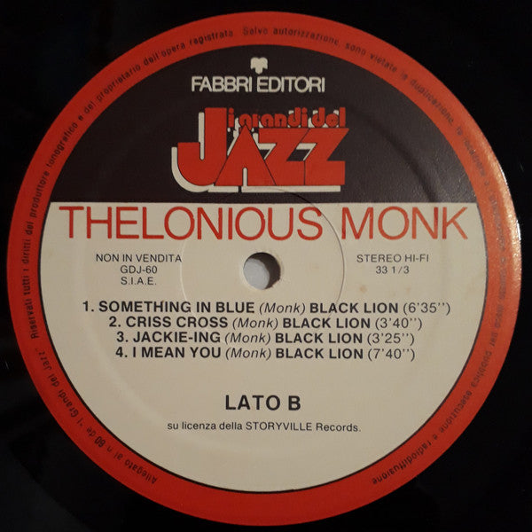 Thelonious Monk - Thelonious Monk (LP, Comp, RE)