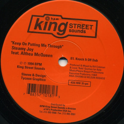 Steamy Joy Feat. Althea McQueen - Keep On Putting Me Through (12")