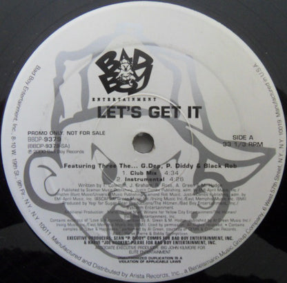 Three The...G.Dep*, P. Diddy & Black Rob - Let's Get It (12", Promo)