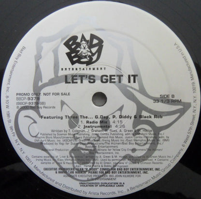 Three The...G.Dep*, P. Diddy & Black Rob - Let's Get It (12", Promo)