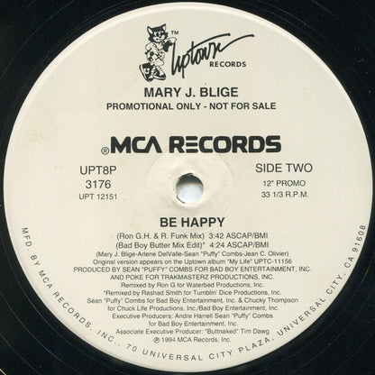 Mary J. Blige - Be Happy (12", Promo)