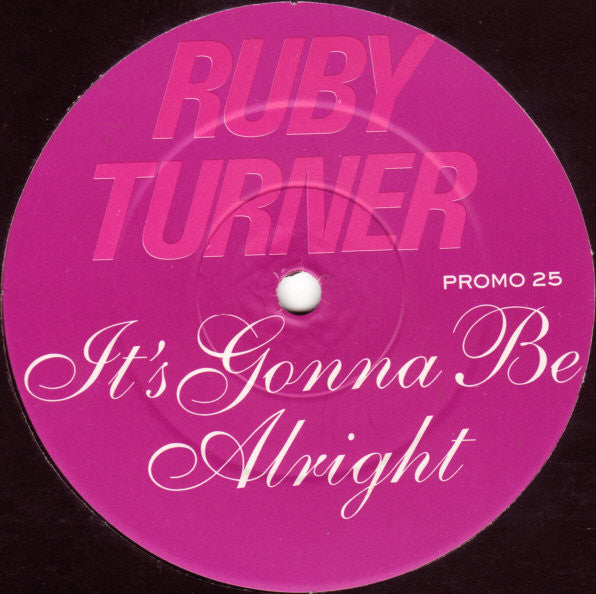Ruby Turner : It's Gonna Be Alright (12", Promo)