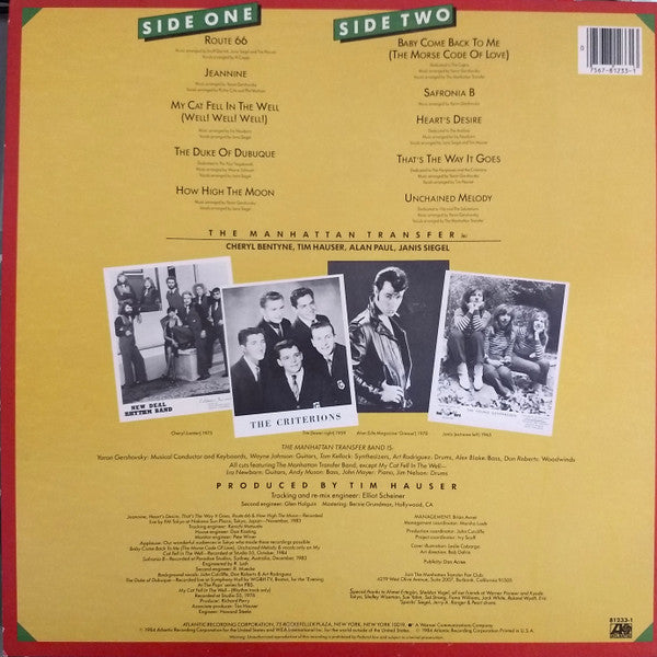 The Manhattan Transfer : Bop Doo-Wopp (LP, Album, SP)