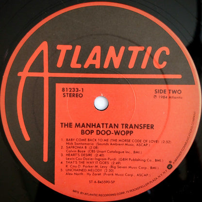 The Manhattan Transfer : Bop Doo-Wopp (LP, Album, SP)
