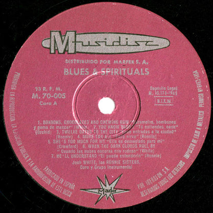 Josh White / The Ronnie Sisters : Blues & Spirituals (LP, Comp)