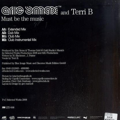 Eric Smax And Terri B* : Must Be The Music (12")