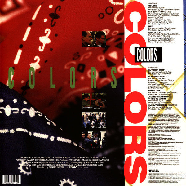 Various : Colors (Original Motion Picture Soundtrack) (LP, Album, Comp, RE, Sil)