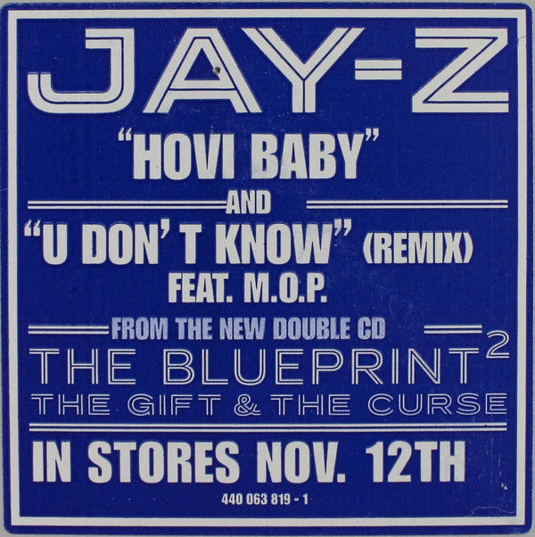 Jay-Z - Hovi Baby / U Don't Know (Remix) (12", Promo)