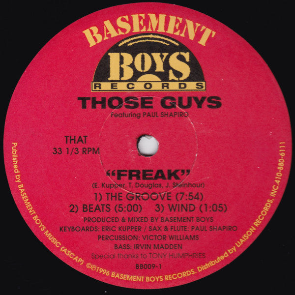 Those Guys Featuring Paul Shapiro : Freak (12", Ltd)