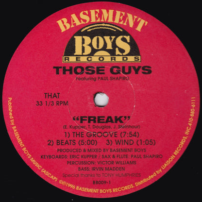 Those Guys Featuring Paul Shapiro : Freak (12", Ltd)