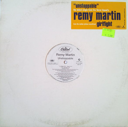 Remy Martin : Unstoppable (12", Single, Promo)