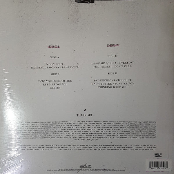 Ariana Grande : Dangerous Woman (2xLP, Album, RE)