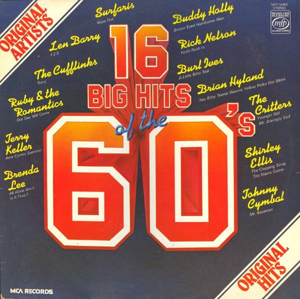 Various : 16 Big Hits Of The 60's (LP, Comp, RE)