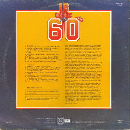 Various : 16 Big Hits Of The 60's (LP, Comp, RE)