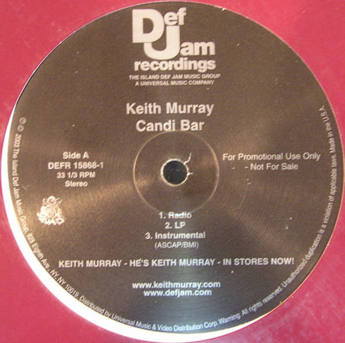Keith Murray : Candi Bar (12", Promo)