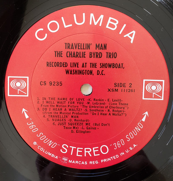 Charlie Byrd Trio : Travellin' Man (LP, Album)